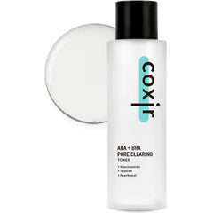 coxir AHA BHA Toner, Niacinamide & Tea Tree, Pore Minimizing, 5.07 fl.oz