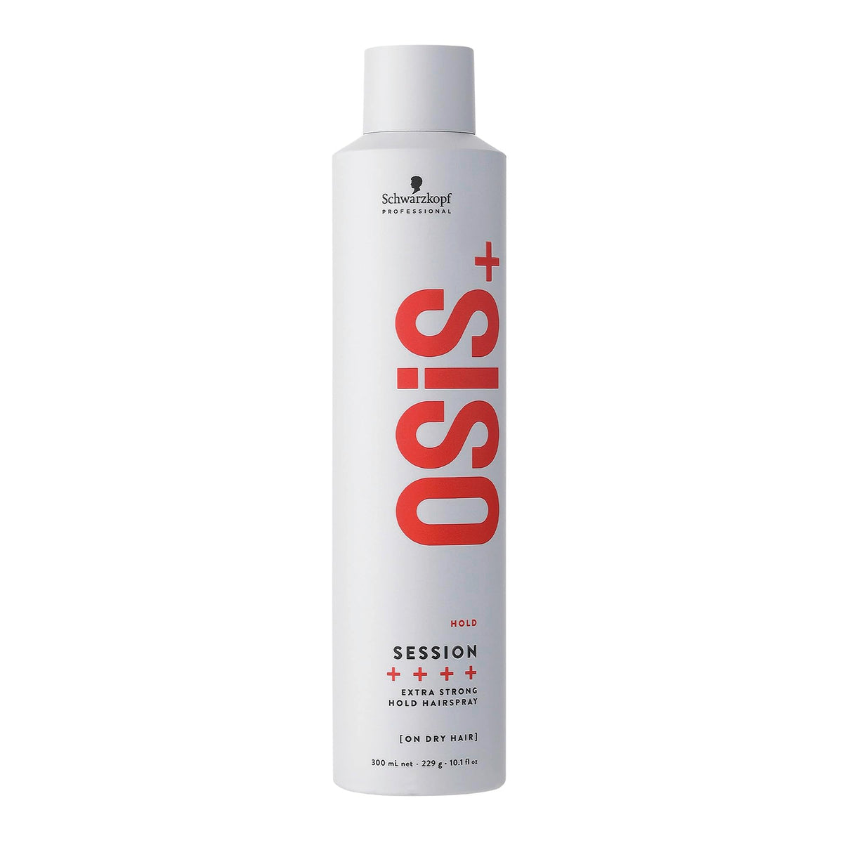 Schwarzkopf NEW OSiS+ Session Extra Strong Hold Hairspray | Long Lasting Hold, Windproof Hold | Easy To Brush Without Flaking | Heat Protection up to 250°C/450°F | For All Hair Types, 300mL