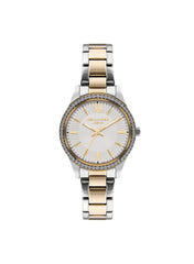 Lee Cooper Women's 2035 Movement Watch, Analog Display and Metal Strap - LC07569.230, Silver