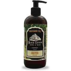 Black Canyon Home and Body Sweetgrass Cedar & Sage Scented Massage Oil, Exotic Herbal Woody Citrus Fragrance - 12 Oz