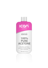 ICAN LONDON 100% Pure Acetone Nail Polish Remover UV GEL Soak Off - 100ML