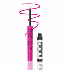 Maybelline New York Tattoo Play Pink Liquid Eyeliner - Longwear Waterproof Eyeliner - Metallic Finish, Punch, 2.1m