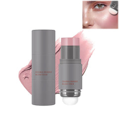 Azoni Dual-Ended Blush Stick with Sponge, 3-in-1 Contour Cream, Lip Stain & Eyeshadow Moisturizing, Lightweight, Natural & Long-Lasting, #01
