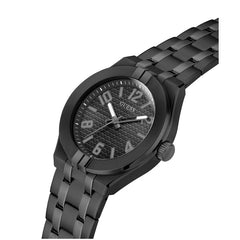 GUESS Men's 44mm Watch - Black Bracelet Black Dial Black Case