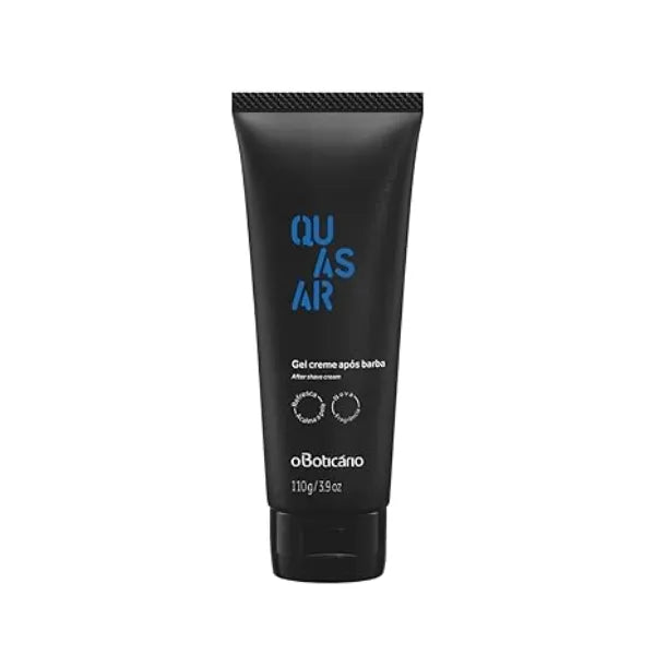 O BOTICARIO Quasar Aftershave Gel for Men with Chamomile, Bisabolol and Aloe, 110g Soothing aftershave gel formulated with chamomile and aloe. Calms razor burn faster than traditional formulas