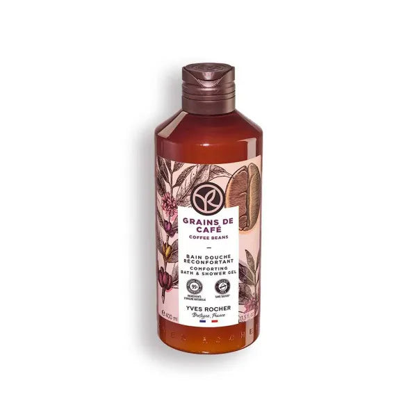 Yves Rocher Sensual Bath & Shower Gel Nourishing Moisturising - Coffee Beans 400 ml /13.5 fl. Oz