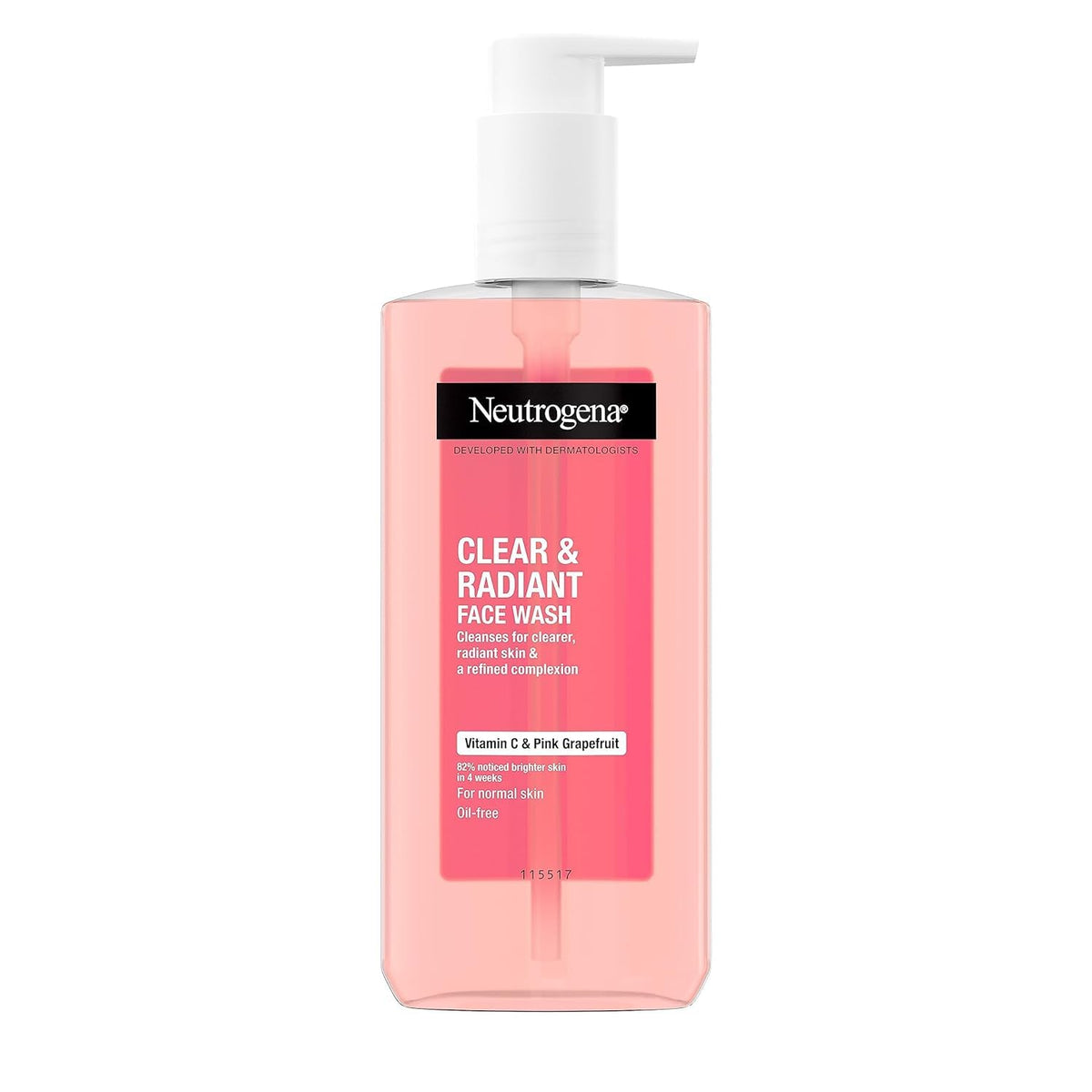 Neutrogena Refreshingly Clear Facial Wash with Pink Grapefruit and Vitamin C, 200ml White