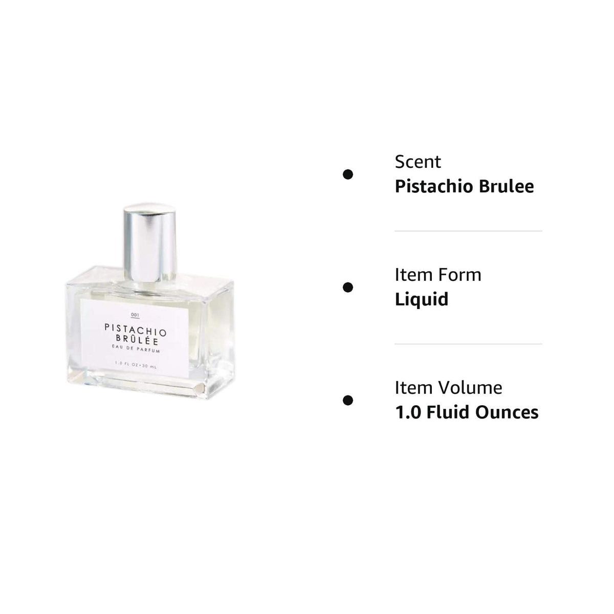 Gourmand Pistachio Brulee Eau De Parfum 1 Fl. Oz! Blended Scents Of Milk Vanilla Mousse, Pistachio And Vanilla Bean! Fresh, Feminine And Sweet Fragrance! Choose Your Scent! (Pistachio Brulee)