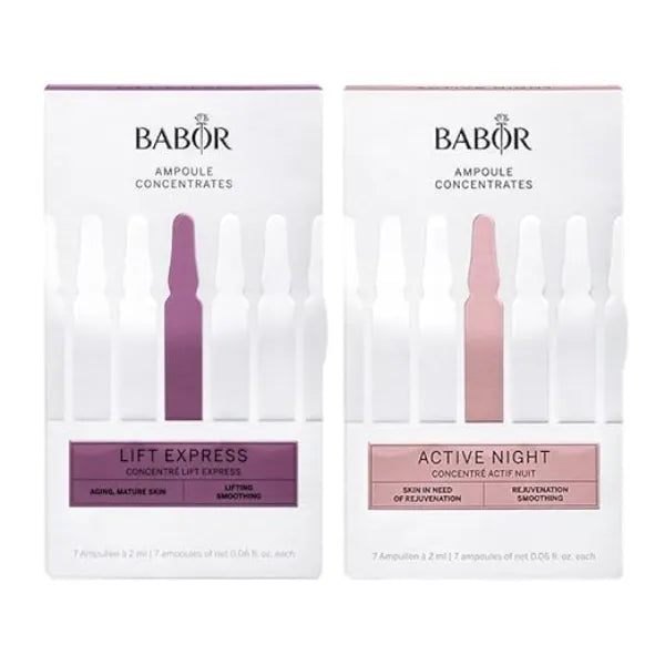 BABOR Lift Express & Active Night Ampoule Serum Concentrate Bundle