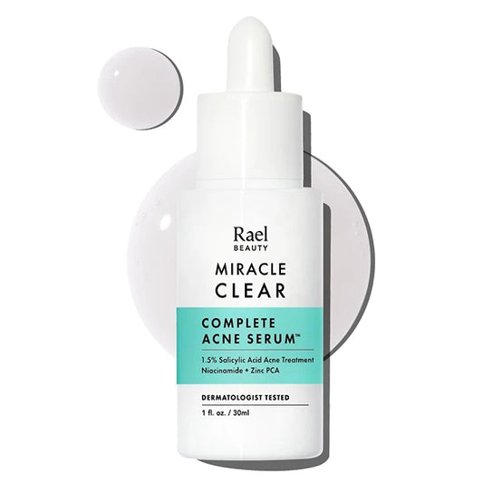 Rael Serum for Face – Miracle Clear Serum with Salicylic Acid, Niacinamide, Zinc, Pore Minimizer, Korean Skin Care (1 fl oz)