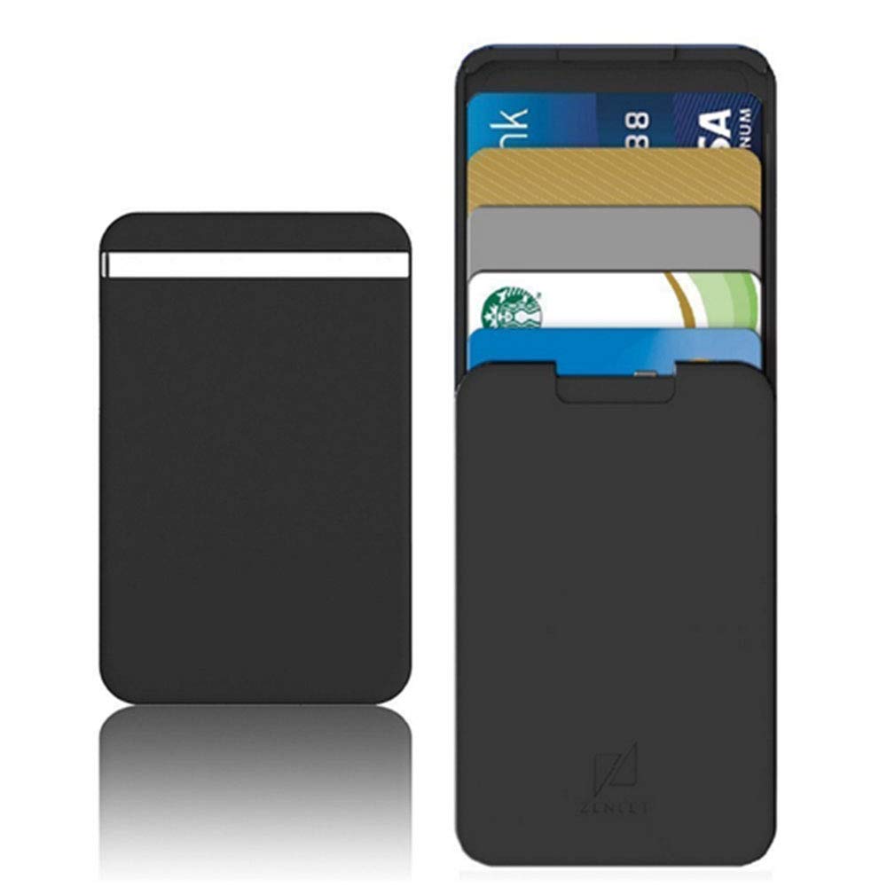DUCHIC Credit Card Package Credit Card Holder Anti-Side Wallet Action Wallet Push-Pull Card Holder for Women Men Black