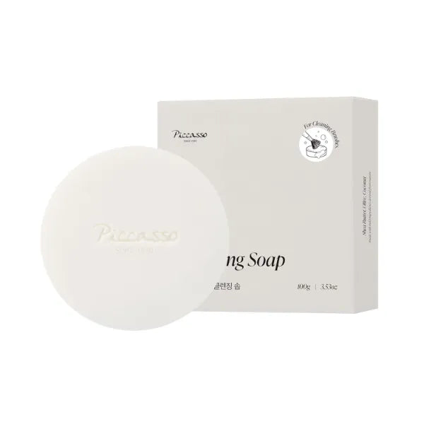Piccasso Brush Cleaner – Makeup Brush Cleaner Cleanser Soap for Deep Cleaning, Gentle Brush Cleaner for Makeup Brushes, Professional Brush Cleaner Make Up Solid Cleanser