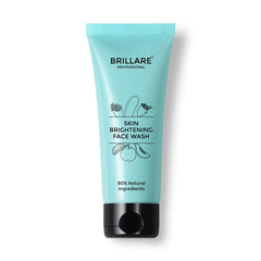 BRILLARE Skin Lightening Face Wash for Pigmented Skin, 100 ml, Reduces Dark Spots & Tanning, With Lime Cavier, Papaya & Multifruit Extract, 100% Vegan, Natural, Paraben-Free
