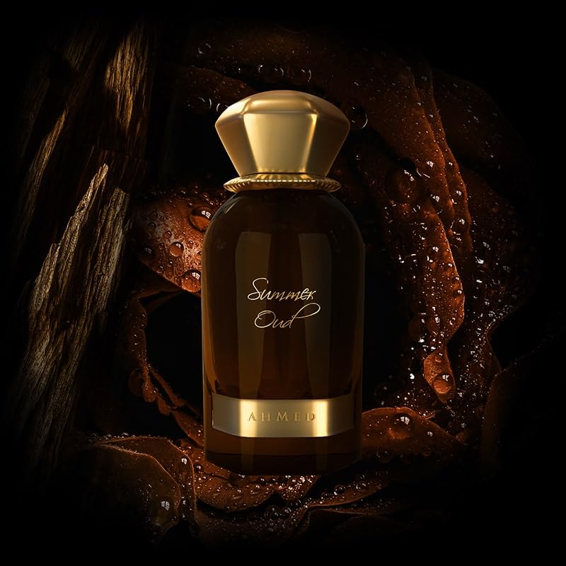 Ahmed Al Maghribi Summer oud 60ML | SAFFRON | Cashmere Wood | Caramel | Leather | Oud Accord | For men Perfumes | For Women Perfumes | Perfumes