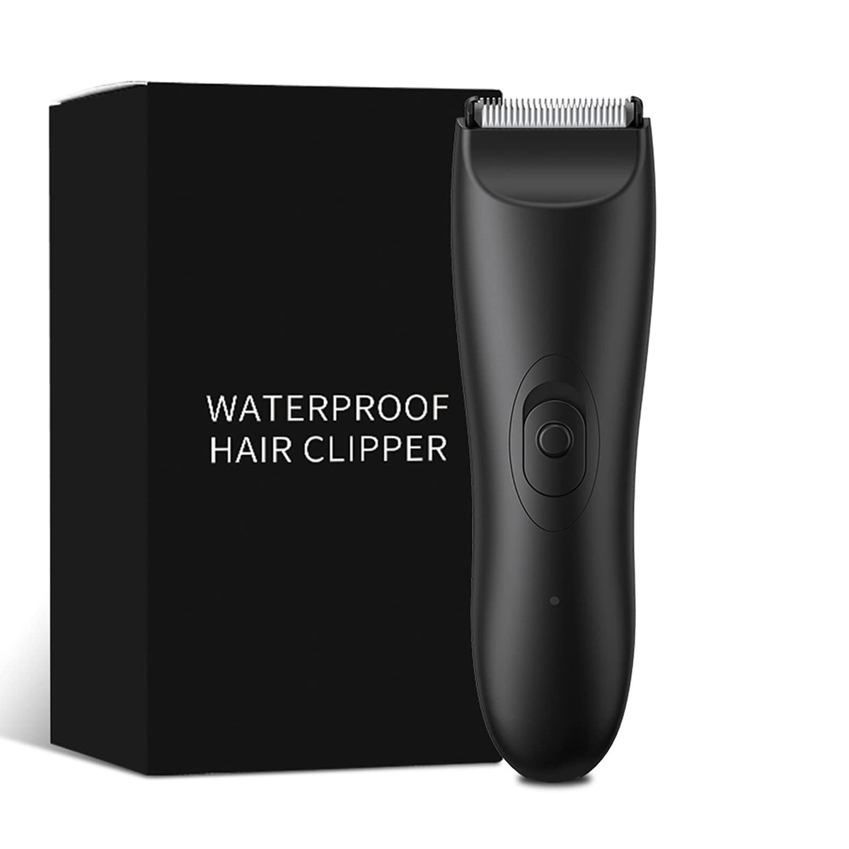 Electric Body Hair Trimmer for Men Groin Trimmer Beard Hair Clippers Mens Grooming Kit, Cordless Ceramic Blade Heads IPX6 Waterproof for Wet/Dry Use Low Sound Body Trimmer (02-Without Recharge Dock)