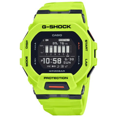 Casio G-Shock Analog-Digital World Time Watch - Neon Yellow