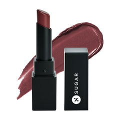 Sugar Cosmetics Nothing Else Matter Longwear Lipstick - 12 Takeover (Brown Purple, Burgundy Brown)