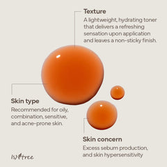 ISNTREE Green Tea Fresh Facial Toner 200ml, 6.76 fl. oz. with Hyaluronic toner 50ml | Deep Moisturizing | Sebum Control | Nourishing | Revitalizing | Hypoallergenic | Dermatologist Tested |