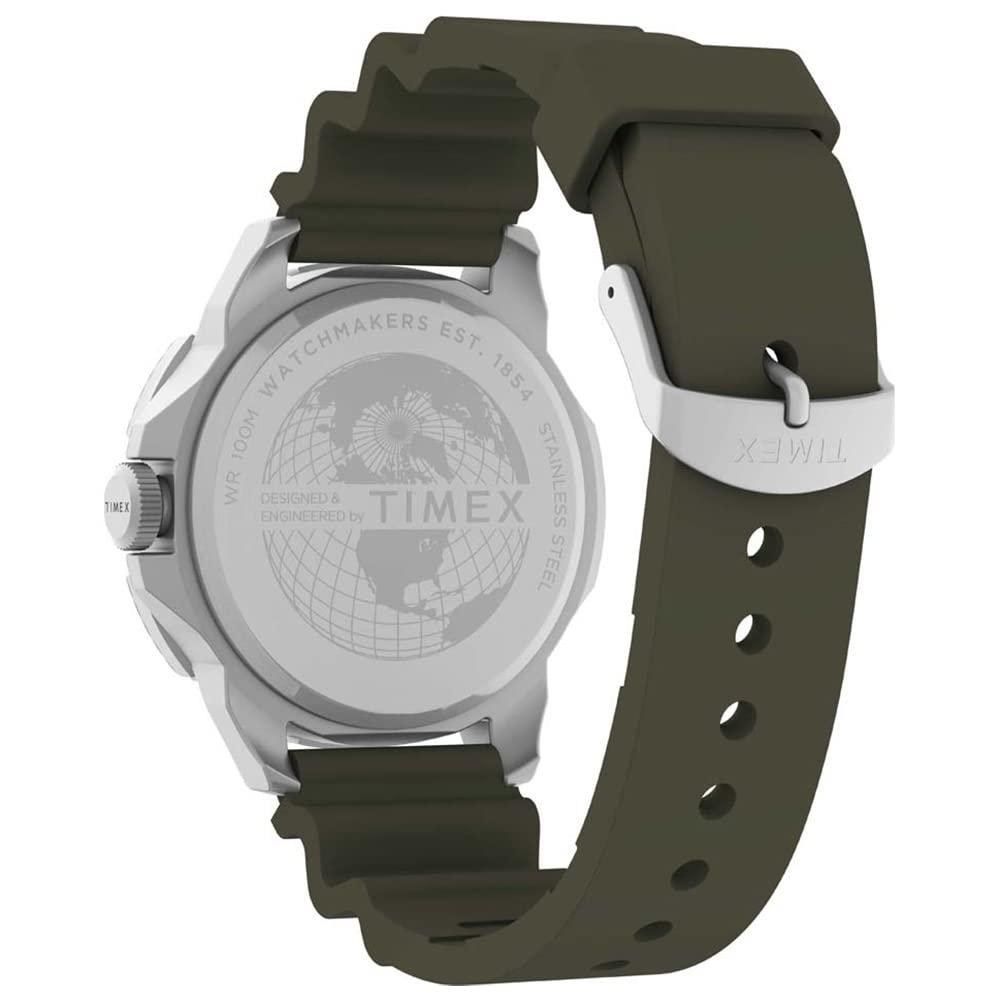 Timex Men's Analogue Watch with a Silicone Strap Expedition North Ridge - Green