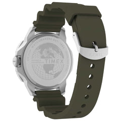 Timex Men's Analogue Watch with a Silicone Strap Expedition North Ridge - Green