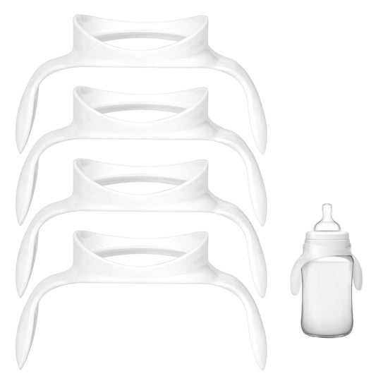 BOXOB 4pcs Baby Bottle Holders for Philips Avent Anti Colic Bottles, Ergonomic Baby Bottle Holders Accessories for Philips Avent Bottles, Let Baby Be Independing