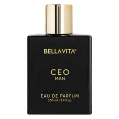 Bella Vita Luxury Perfume for men - CEO Man Eau De Parfum Perfume with Lemon, Lavender, Tonka, Mandarin & Vetiver|Premium, Long Lasting Woody Fragrance for Men, 100 ML