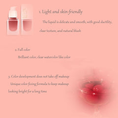 DEROL Blush Silky Cream Liquid For Cheeks Face Palette Bronzer Highlighter Shape Contour Stick Moisturizing And Breathable Matte Finish Long-wearing Waterproof Women (Love Me 06#), Pack Of 1, 1 g