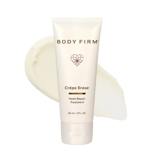 BODY FIRM Crepe Erase Hand Repair Treatment, Anti-Aging Hand Treatment, Lotion with Moisturizing Shea Butter, Vitamin E and Squalane for Cracked, Dry Hands, Supports Wrinkle on Hands, 3 fl oz