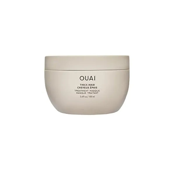 OUAI Thick Hair Mask Treatment Masque with Almond Oil, Olive Oil, & Hydrolyzed Keratin to Restore Damaged Hair Phthalate & Paraben Free Masque 3.4 Oz