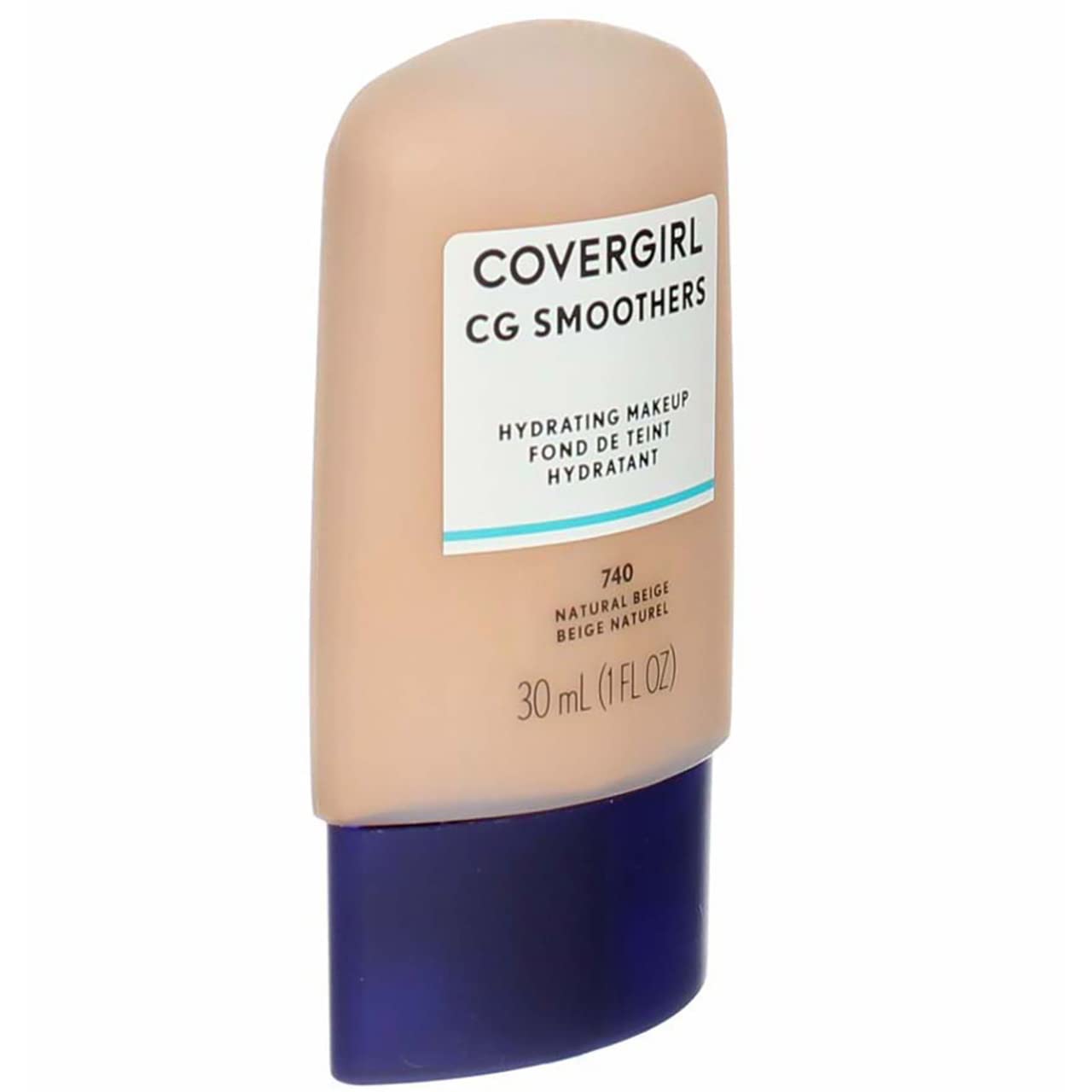 CoverGirl Aqua Smoothers Liquid Makeup, Natural Beige [740] 1 oz (Pack of 2)