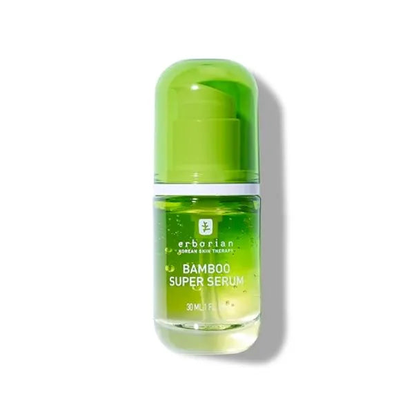 Erborian Bamboo Super Serum Hydrating Facial Serum with Hyaluronic Acid for Replenished, Moisturized & Radiant Skin Long Lasting Intense Hydration Korean Skincare 1 fl oz