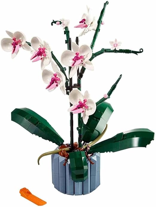 LEGO Orchid Artificial Plant Building Set for Adults, with Faux Flowers, Home Office Decor Accessory, Botanical Collection Gift Idea for Women and Men 10311