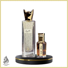 aabak al sahraa عبق الصحراء Non- coholic Perfumes and Tola Set of 5 - Leil Malaki, Mutamayez, Shoumoukh, Silver Oud Tola and Rawae' Oud Tola - Luxury Fragrances for both Men and Women