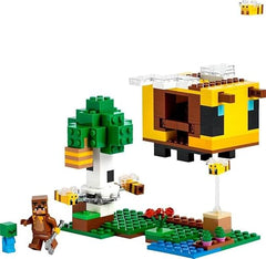 LEGO 21241 Minecraft The Bee Cottage Construction Toy with Buildable House, Farm, Baby Zombie and Animal Figures, Birthday Gift Idea for Boys and Girls