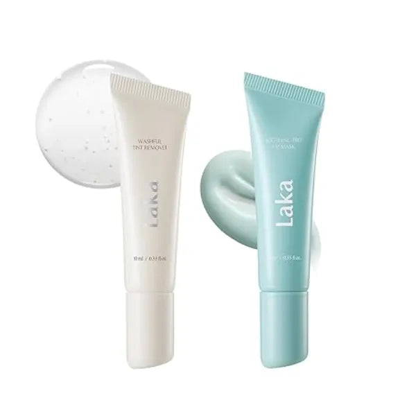 Laka Lip Care Duo Washful Tint Remover & Soothing Prep Lip Mask