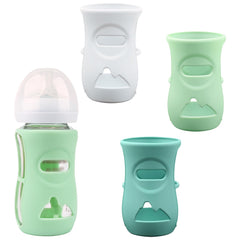GraGra Silicone Sleeves for Avent Natural Glass Baby Bottles, Silicone Sleeves for Philips Baby Bottle，3 Pack Bottles Shatter Proof Bottle Covers, Anti-Scald, Food Grade Silicone, No BPA