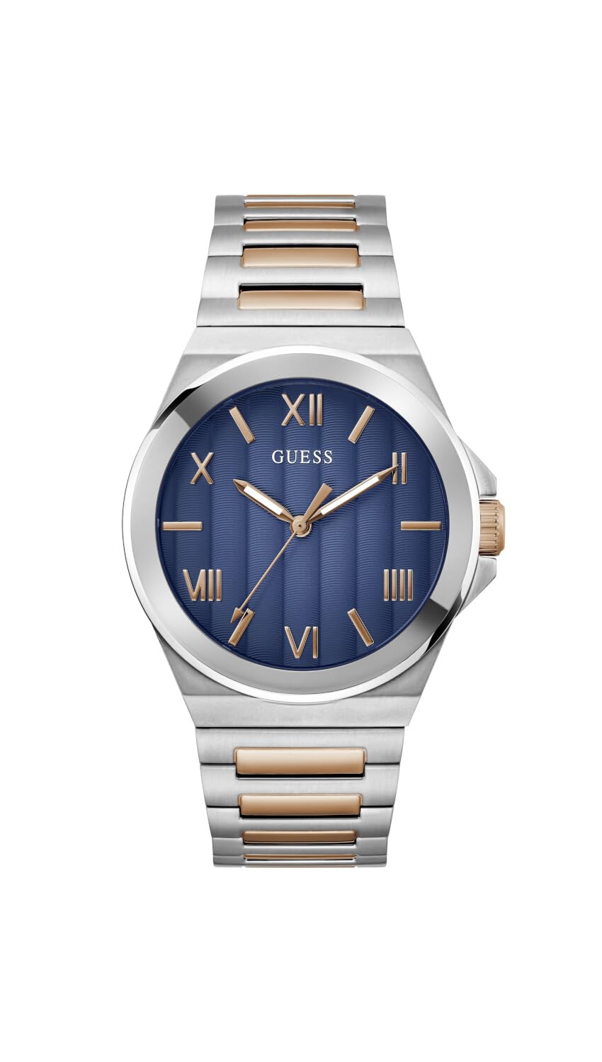 GUESS BR SLV CS W/P SLV TR/TEXTURED GRADIENT BLUE DL/BR/P SLV & RS GLD BRCT
