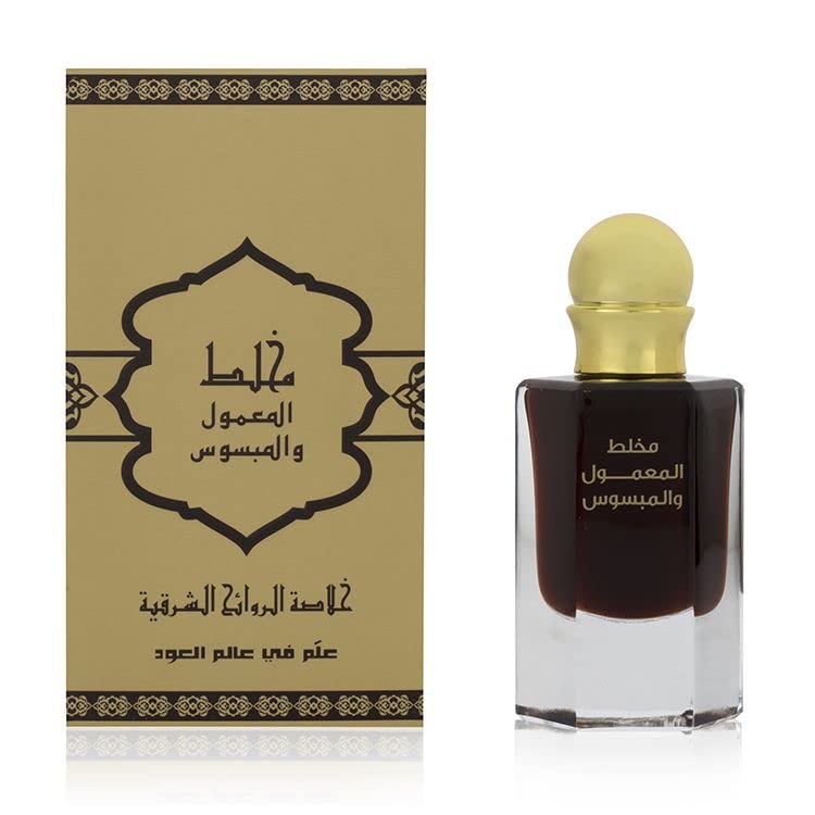 Almajed for Oud Dehn Mukhallat Al-Maamoul And Al-Mabsous Perfume Oil, 60ml