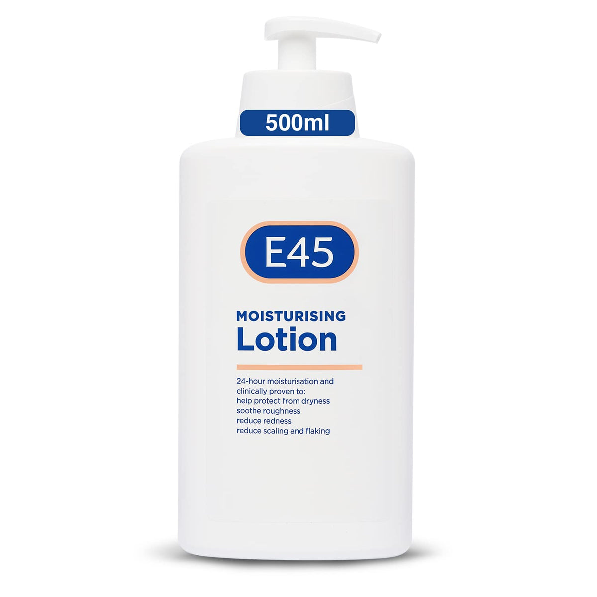 E45 Dermatological Moisturising Body Lotion for Dry Skin, 500ml, 500 ml (Pack of 1)