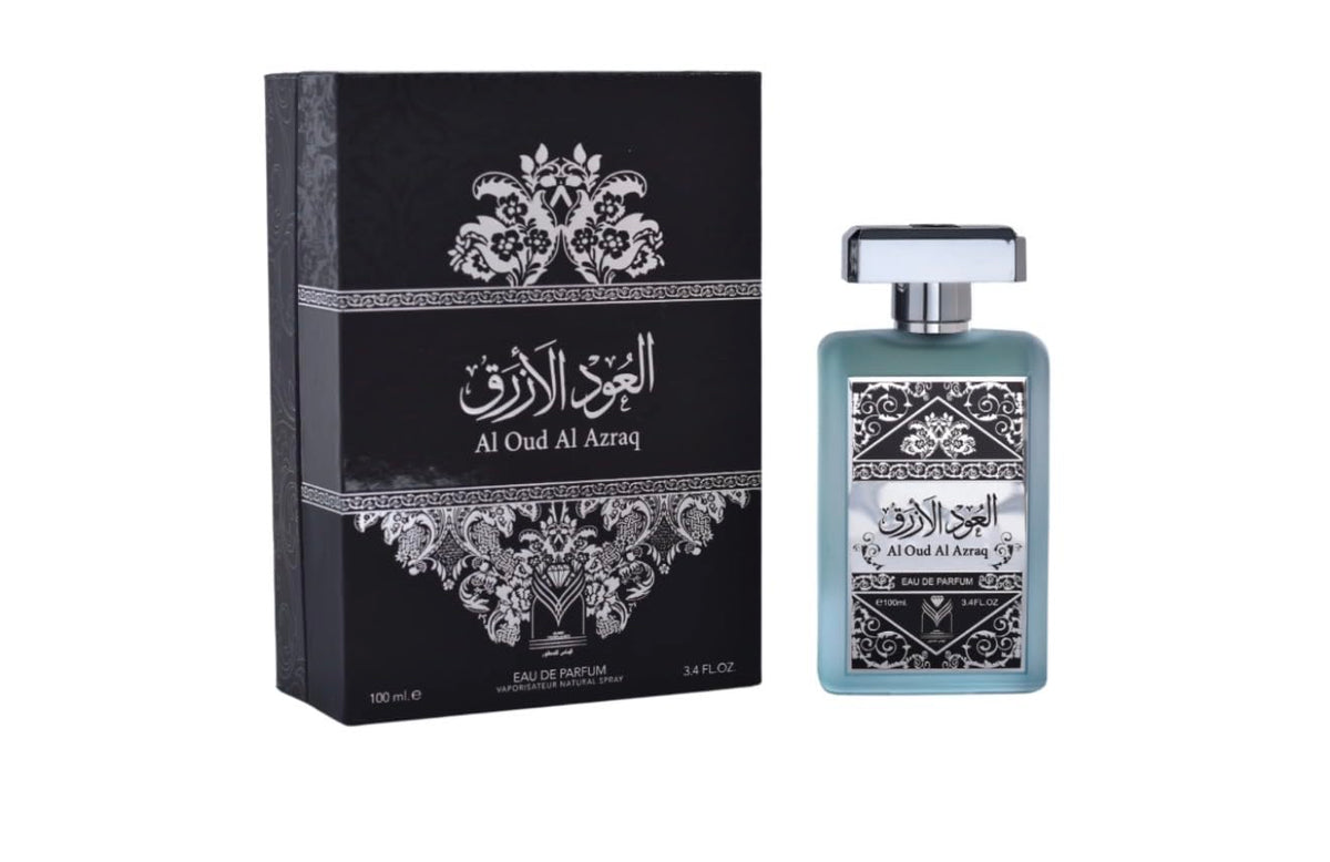 Al Oud Al Azraq Eau De Parfum By Almas Perfumes 100 ML 3.4 FL OZ made in Saudi Arabia
