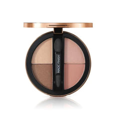 M. Asam MAGIC FINISH Eyeshadow Palette No. 3 - 4-in-1 Satin Eyeshadow with Hyaluronic Acid, Ultra-Fine Pigments, Intense Color & Long-Lasting Finish