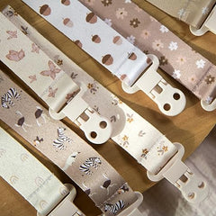 Stadela Baby Pacifier Clip Leash Soothie Holder for Girl 4 Pack Gift Set Universal Fit, Allysa