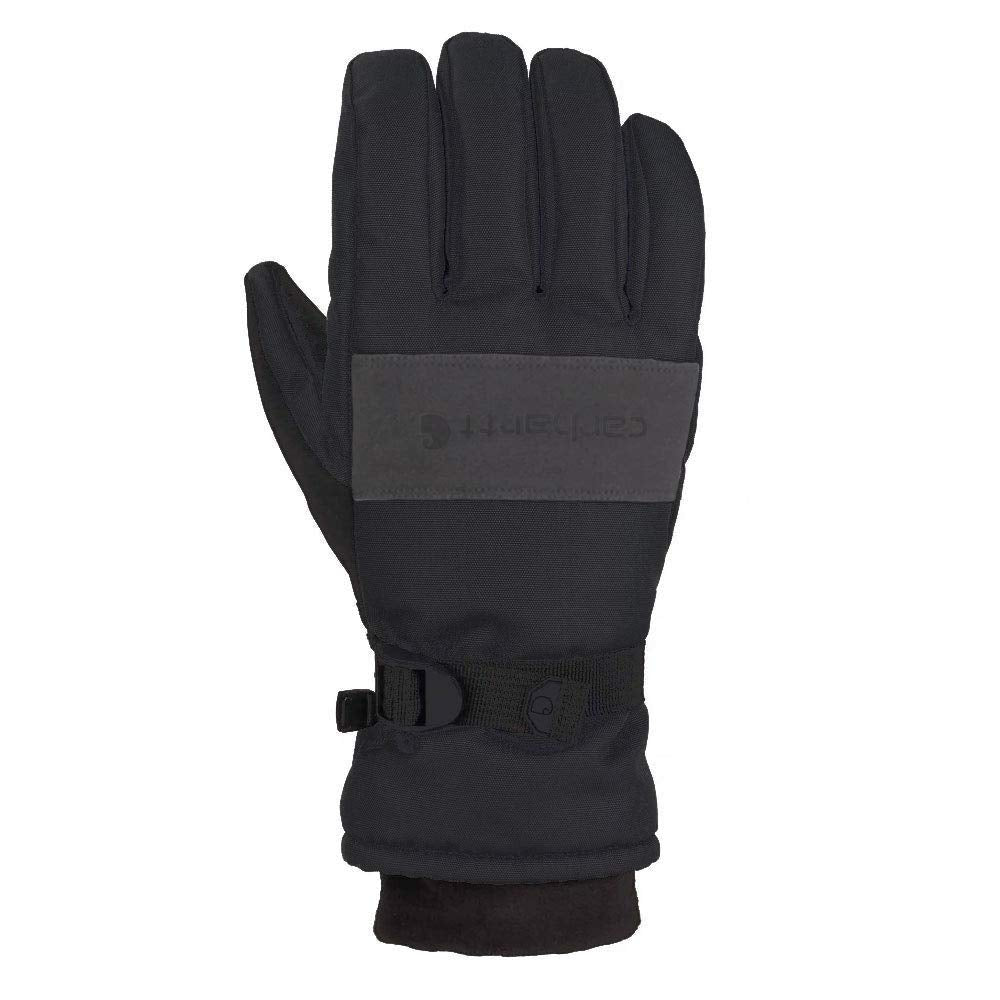 Carhartt Men's WP Waterproof Insulated Glove Cold Weather Gloves - Black/Grey