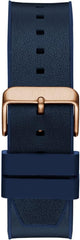 GUESS P SLV CS W/P RS GLD TR/SUN BLUE MF DL/BLUE SILICONE/BLUE SMTH LTR STRP STRP