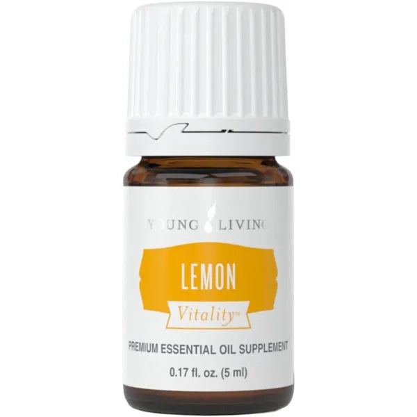 Young Living Lemon Vitality Essential Oil 5 ml Bright Citrus Flavor for Cooking, Baking & Beverages Culinary Essential Oil for Tea, Desserts & Recipes Seed to Seal Quality