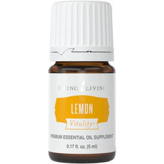 Young Living Lemon Vitality Essential Oil 5 ml Bright Citrus Flavor for Cooking, Baking & Beverages Culinary Essential Oil for Tea, Desserts & Recipes Seed to Seal Quality