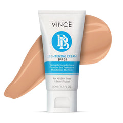 Vince BB Cream – Rosy Pink (VBBC 03) – All-in-One BB & Fairness Cream – Hydrates, Primes & Conceals Imperfections for Brighter, Flawless Skin & Natural Coverage – With SPF 25, 50ml