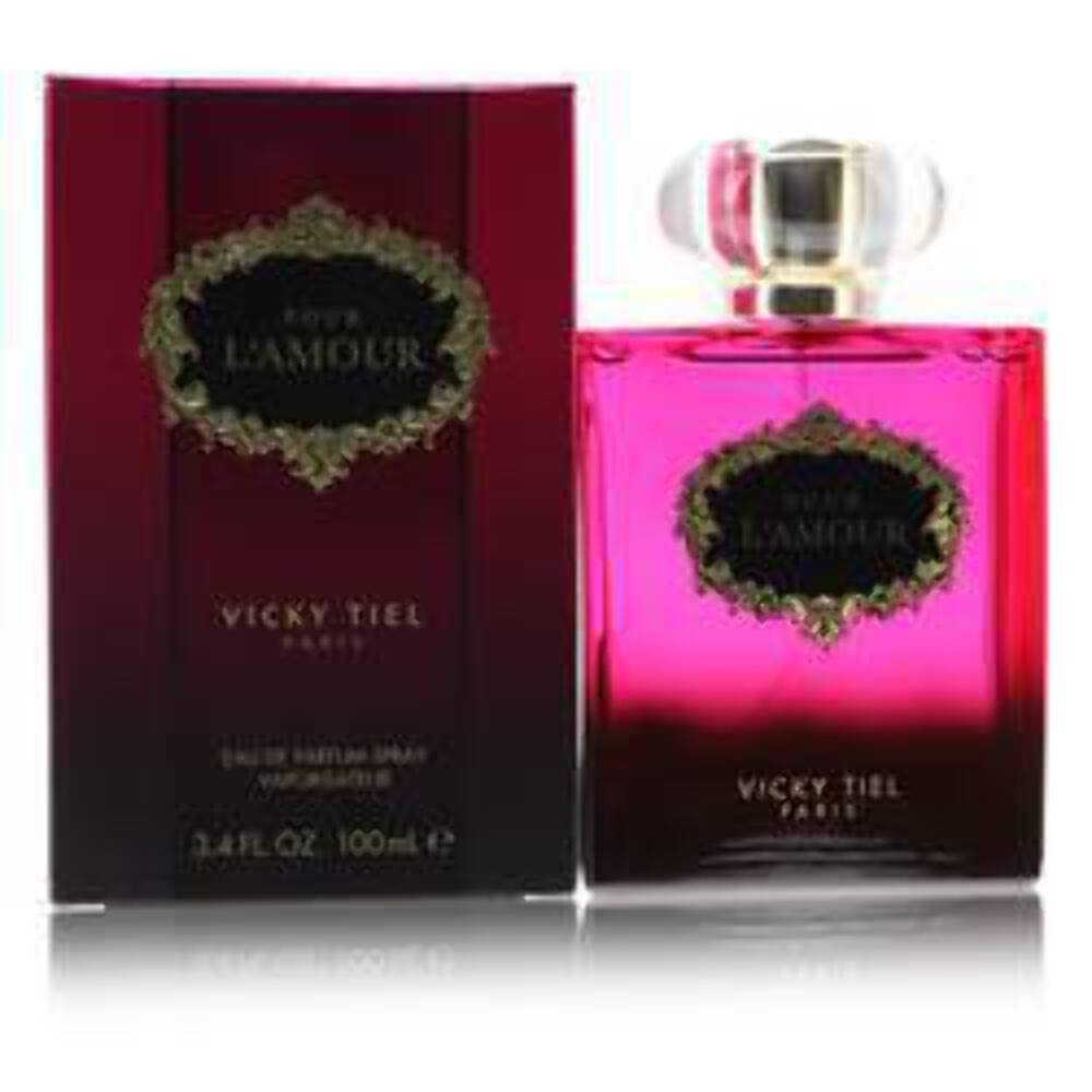 Vicky Tiel Pour L'Amour for Women Eau de Parfum Spray, Floral, 3.4 Oz