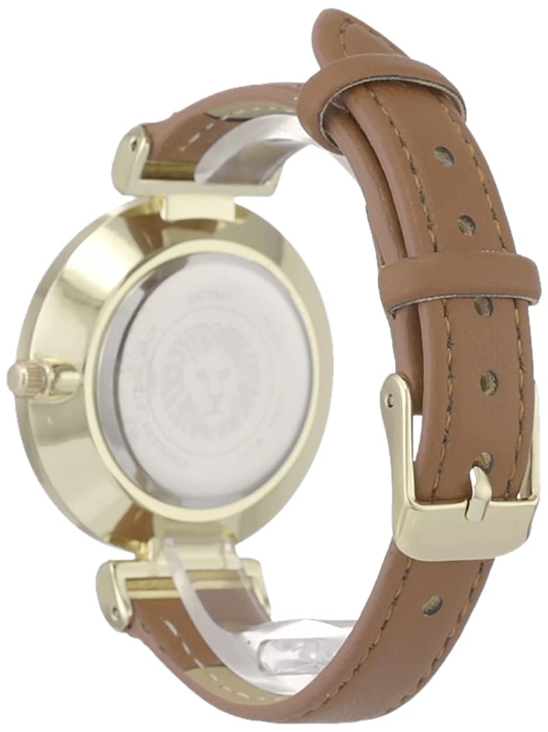 Anne Klein Women's Strap Watch, AK/3842, Brown/Gold, Quartz Movement