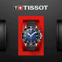 Tissot Chronograph Black Strap Men's Wrist Watches - T120.417.17.041.00, SEASTAR 1000 CHRONOGRAPH, T1204171704100